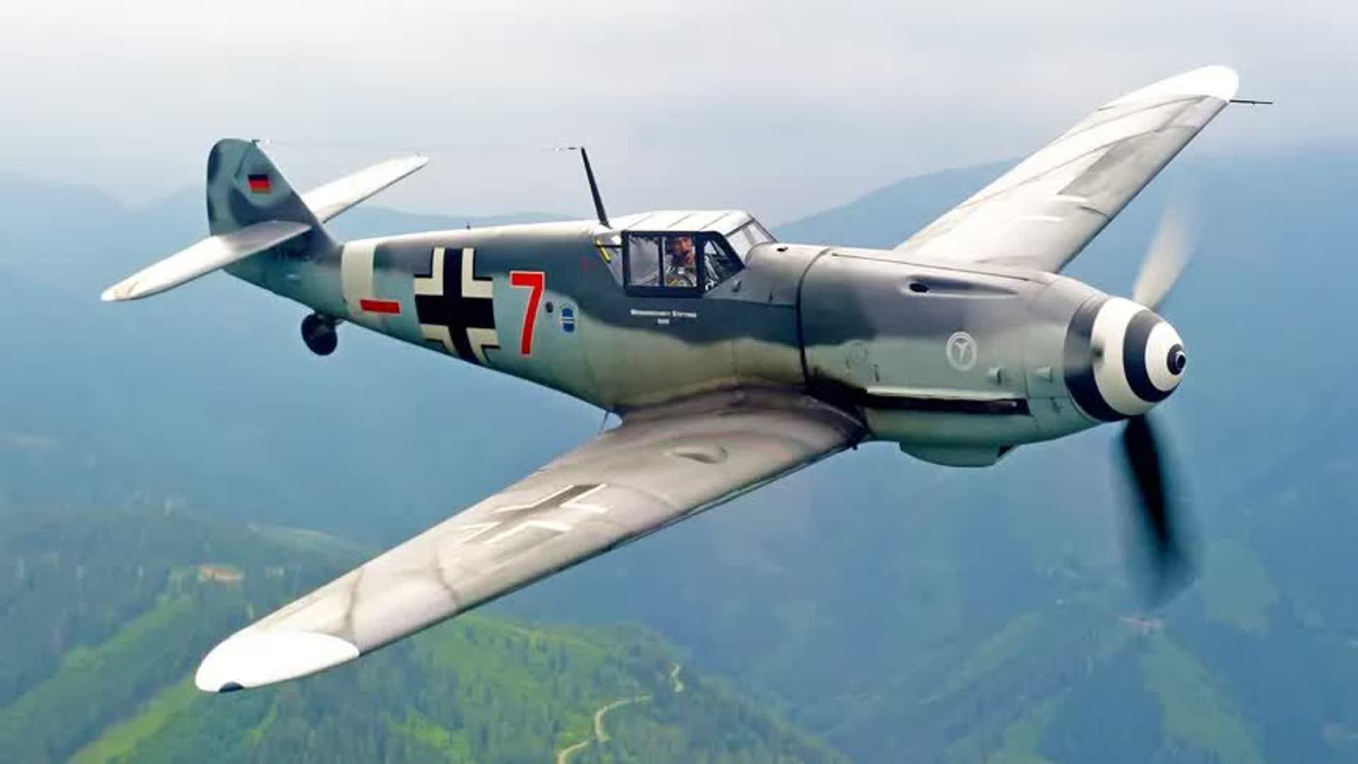 德国bf109战斗机，二战中的空中霸主，二战空中霸主，德国BF-109战斗机