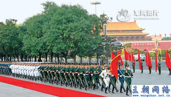 三军仪仗队图片PSD，荣耀与威严的象征，三军仪仗队图片PSD，荣耀威严的象征