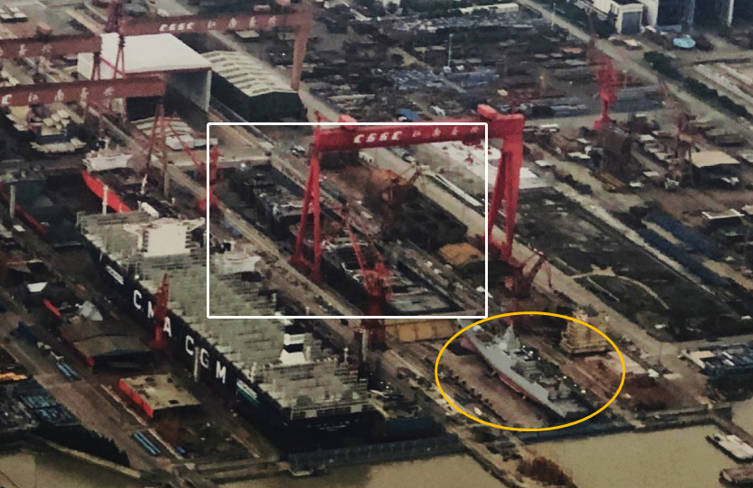 中国海军新里程碑，003航母船体合拢常规动力，中国海军新里程碑，003航母船体合拢，常规动力时代来临