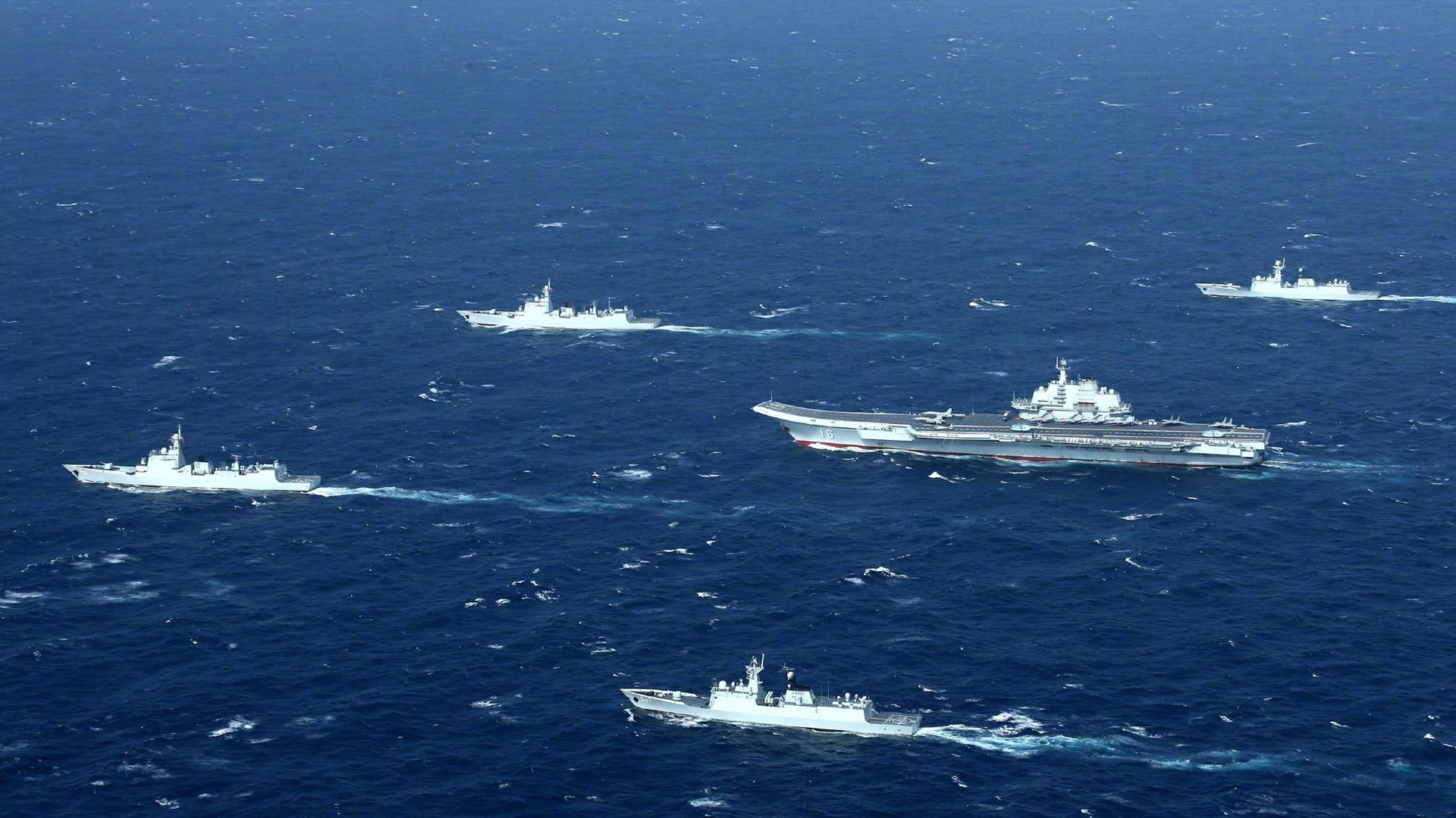 中国强大的海军编队，新时代的海洋守护者，中国海军编队，新时代的海洋守护者力量