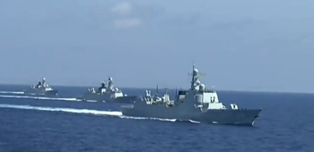 中国海军三大舰队，走向深蓝，捍卫海洋强国梦想，中国海军三大舰队，深蓝之旅，海洋强国之梦捍卫者