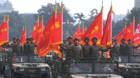 阅兵战旗方队，展现国家力量与荣耀的象征，阅兵战旗方队，国家力量与荣耀的象征展现