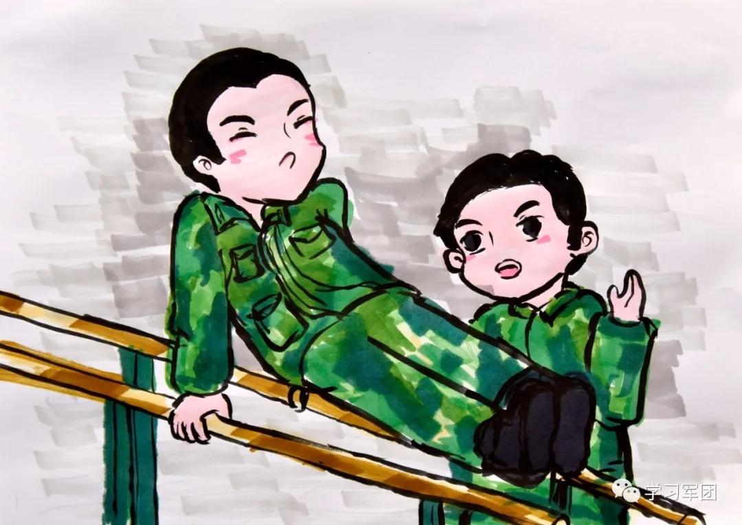 女兵手绘图片，展现力量与柔美的独特魅力，女兵手绘图片，展现力量与柔美的独特魅力风采