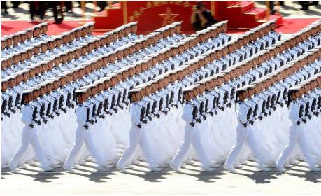 荣耀时刻，回顾2009年阅兵中的水兵方队，荣耀瞬间，回顾2009年阅兵中的水兵风采展示