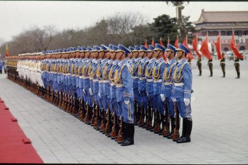 三军仪仗队图片竖版，荣耀的象征与国家的骄傲，三军仪仗队荣耀象征与国家骄傲的图片展示
