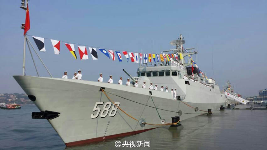 赣州舰入列，中国海军力量的新里程碑，赣州舰入列，中国海军迈入新里程碑